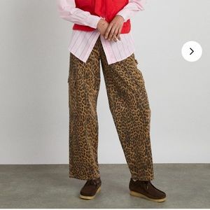 NWT UK 14 Damson Madder Dion Leopard Jean